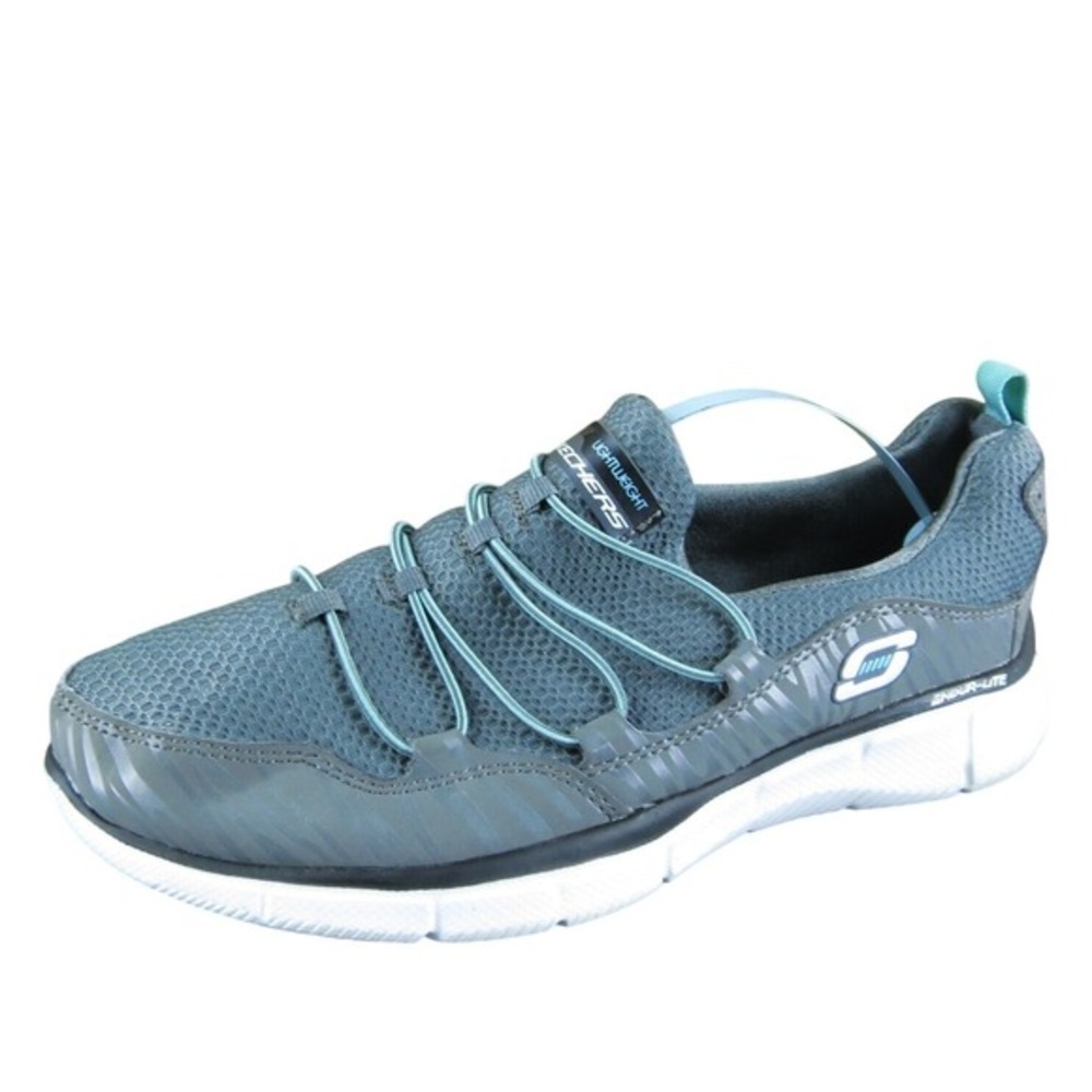 SKECHERS Women's Lightweight Gel‎ Top Sneaker Gray Synthetic Size 7M Used 2025